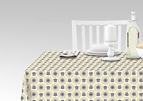 Doge Milano Tischdecke mit Digitaldruck, 100% Made in Italy Rutschfeste Tischdecke für Esszimmer, waschbar und schmutzabweisend, Ladenmodell, cm 240x140 von Doge Milano