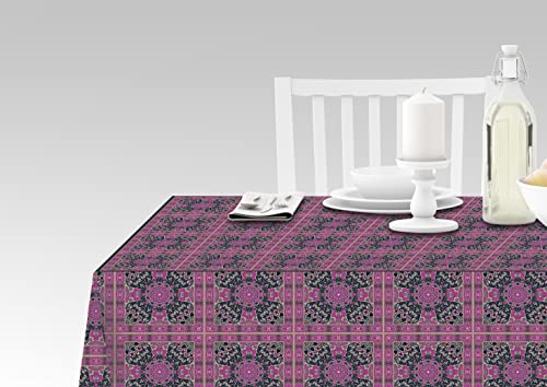 Doge Milano Tischdecke mit Digitaldruck, 100% Made in Italy Rutschfeste Tischdecke für Esszimmer, waschbar und schmutzabweisend, Modell Hermes - Romy, cm 180x140 von Doge Milano