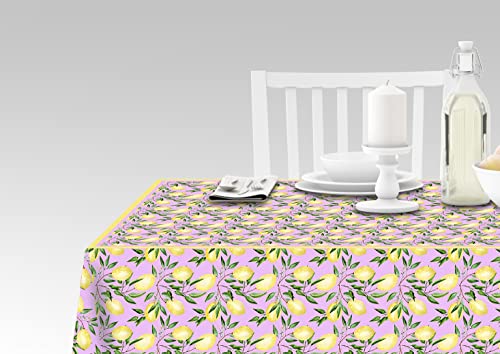 Doge Milano Tischdecke mit Digitaldruck, 100% Made in Italy Rutschfeste Tischdecke für Esszimmer, waschbar und schmutzabweisend, Modell Hermes - Ronchis, cm 140x140 von Doge Milano
