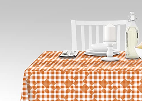 Doge Milano Tischdecke mit Digitaldruck, 100% Made in Italy Rutschfeste Tischdecke für Esszimmer, waschbar und schmutzabweisend, Modell Maiolica - Ryder, 240x140 cm von Doge Milano