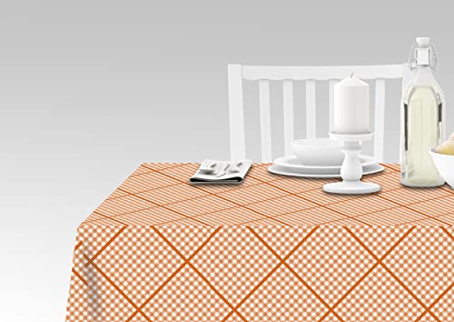 Doge Milano Tischdecke mit Digitaldruck, 100% Made in Italy Rutschfeste Tischdecke für Esszimmer, waschbar und schmutzabweisend, Modell Maiolica - Sabella, cm 180x140 von Doge Milano