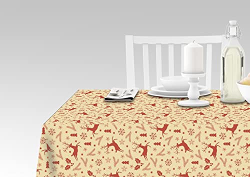 Doge Milano Tischdecke mit Digitaldruck, 100% Made in Italy Rutschfeste Tischdecke für Esszimmer, waschbar und schmutzabweisend, Modell Redavalle, cm 180x140 von Doge Milano