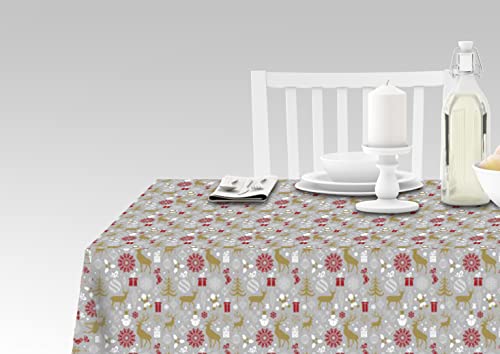 Doge Milano Tischdecke mit Digitaldruck, 100% Made in Italy Rutschfeste Tischdecke für Esszimmer, waschbar und schmutzabweisend, Modell Reese, 240x140 cm von Doge Milano