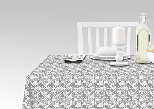 Doge Milano Tischdecke mit Digitaldruck, 100% Made in Italy Rutschfeste Tischdecke für Esszimmer, waschbar und schmutzabweisend, Modell Rene, cm 140x180 von Doge Milano