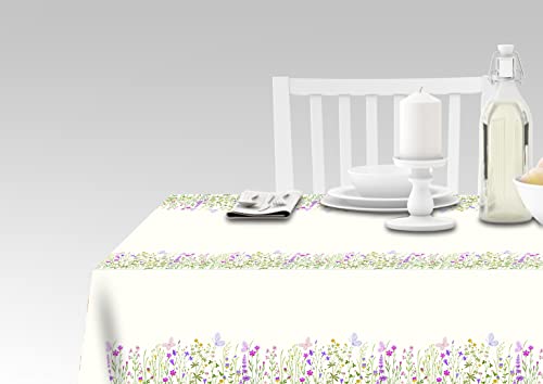 Doge Milano Tischdecke mit Digitaldruck, 100% Made in Italy Rutschfeste Tischdecke für Esszimmer, waschbar und schmutzabweisend, Modell Resko, 140x140 cm von Doge Milano