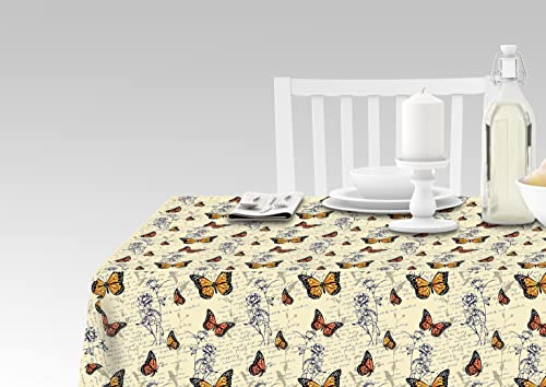 Doge Milano Tischdecke mit Digitaldruck, 100% Made in Italy Rutschfeste Tischdecke für Esszimmer, waschbar und schmutzabweisend, Modell Tracy, 140x140 cm von Doge Milano