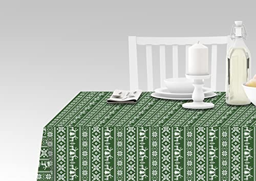 Doge Milano Tischdecke mit Digitaldruck, 100% Made in Italy Rutschfeste Tischdecke für Esszimmer, waschbar und schmutzabweisend, Weihnachten - Modell Riley, 140x180 cm von Doge Milano