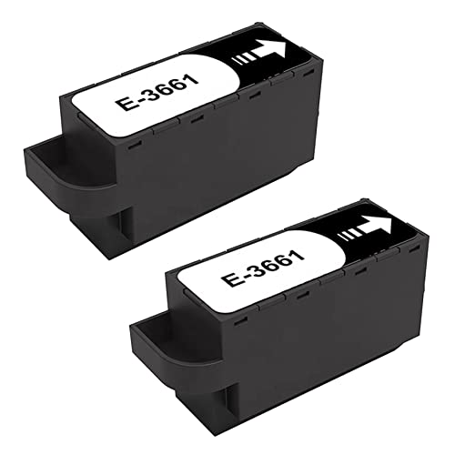 Dogepro Tinten-Wartungsbox für T3661 oder C13T366100, funktioniert mit XP-8500 XP-8505 XP-8600 XP-8605 XP-15000 XP-6000 XP-6001 XP-6005 XP-610 0 (2-) Schwarzes Pack) von DogePro