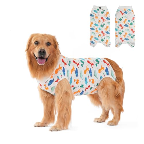 Hundekleidung zur Genesung Nach Operationen, Hundekleidung zur Genesung für Hündinnen und Rüden Nach Operationen, Hundekleidung für Operationen, Operationsweste für Kleine (Weiß-Dinosaurier, XL) Hundekleidung zur Genesung Nach Operationen, Hundekleidung zur Genesung für Hündinnen und Rüden Nach Operationen, Hundekleidung für Operationen, Operationsweste für Kleine (Weiß-Dinosaurier, XL) von DoggieKit