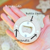 Personalisierter Haustier Geschenk-Holzmagnet Flaschenöffner Mit Tierportrait-Handgemachtes Hochzeitsgeschenk von DoggoBoop