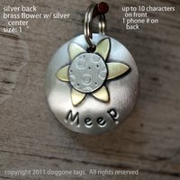 Daisy - Gemischt Metall Haustier Id Tag Daisy - Gemischt Metall Haustier Id Tag von DoggoneTags