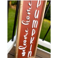 Willkommen Zu Hause Kürbis - Herbst Zeichen Dekor Willkommensschild Willkommen Zu Hause Kürbis - Herbst Zeichen Dekor Willkommensschild von ThreeBeesDecor