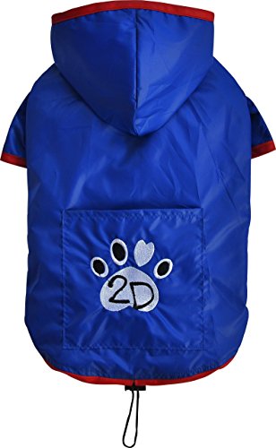 Doggy Dolly DR053 Hunderegenshirt, Größe: M, 2 beinig blau von Doggydolly