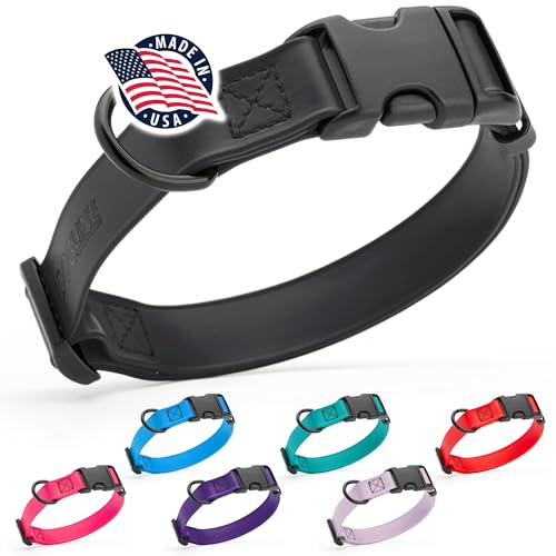Dogline Biothane Hundehalsband, wasserdicht, mit Schnellverschluss-Schnalle, stark beschichtetes Nylongewebe, geruchsdicht, für einfache Pflege, leicht zu reinigen, 2.5 cm breit, 38.1–58.4 cm L Dogline Biothane Hundehalsband, wasserdicht, mit Schnellverschluss-Schnalle, stark beschichtetes Nylongewebe, geruchsdicht, für einfache Pflege, leicht zu reinigen, 2.5 cm breit, 38.1–58.4 cm L von Dogline