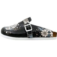 DOGO Hausschuh "Comfie Pantoletten Hausschuhe Bee With Flowers Damen Sandalen" Handgefertigt DOGO Hausschuh "Comfie Pantoletten Hausschuhe Bee With Flowers Damen Sandalen" Handgefertigt von Dogo