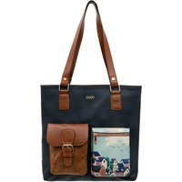 DOGO Umhängetasche "Multi Pocket Bag Shopper-Tasche Buildings Damen Schultertasche" Handgefertigt von Dogo