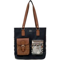 DOGO Umhängetasche "Multi Pocket Bag Shopper-Tasche The Swan Softly Sleeps Damen" Handgefertigt DOGO Umhängetasche "Multi Pocket Bag Shopper-Tasche The Swan Softly Sleeps Damen" Handgefertigt von Dogo