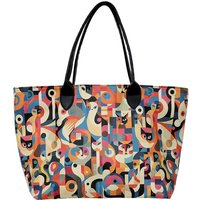 DOGO Weekender "Weekender Schultertaschen Geocat Damen Schultertasche" Handgefertigt von Dogo