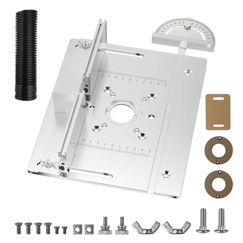 Dogrundi Frästisch für Oberfräse Einlegeplatte, Oberfräsentisch Universal Frästisch, Router Table Insert Plate, Router Tisch Einsatz Platte, Frästisch Insert Platte, für Nuten Zapfenschneiden Besäumen Dogrundi Frästisch für Oberfräse Einlegeplatte, Oberfräsentisch Universal Frästisch, Router Table Insert Plate, Router Tisch Einsatz Platte, Frästisch Insert Platte, für Nuten Zapfenschneiden Besäumen von Dogrundi
