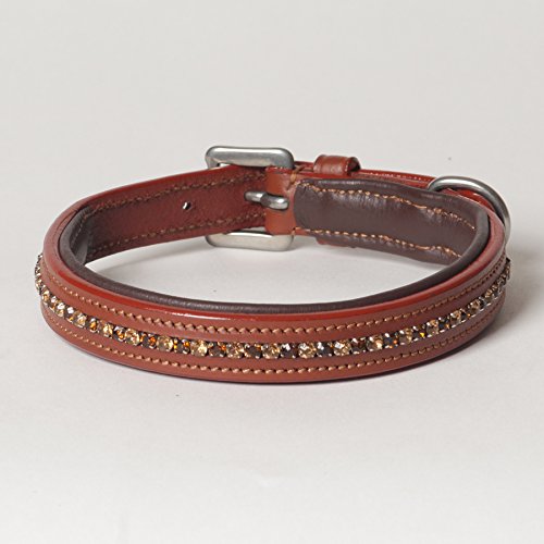 Esprit Hundehalsband, gepolstert, echtes Leder, mit Strasssteinen Esprit Hundehalsband, gepolstert, echtes Leder, mit Strasssteinen von Dogstuff Depot