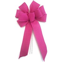 Kleine 6 "Fuchsia Pink Schleife - Handgemachte Wired Bow Kranz Frühling Oster von DogwoodFarmMarket