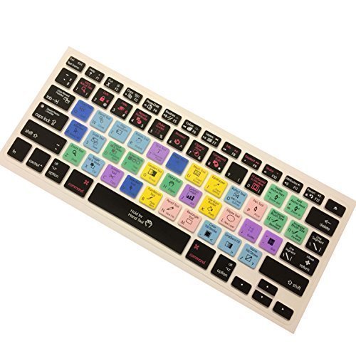 Dogxiong® Adobe Illustrator AI Shortcuts Hot Keys Muster Silikon Tastatur Abdeckung Tastatur Skin Schutz für MacBook Air 13 Zoll (ohne Touch ID); für MacBook Pro 13, 15 (2015) von Dogxiong