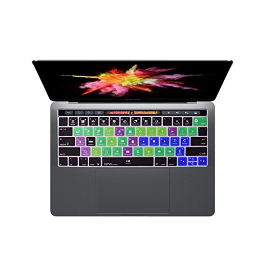 Für Apple Final Cut Pro X Shortcuts Hotkey Silikon Tastatur Cover für MacBook Pro M1 M2 14 16 Touch Bar 13 15 Zoll (A1989/A1706,A1990/A1707) 2018 2016 2016 2016 7 201 8 2019 2020 2021 2022 von Dogxiong