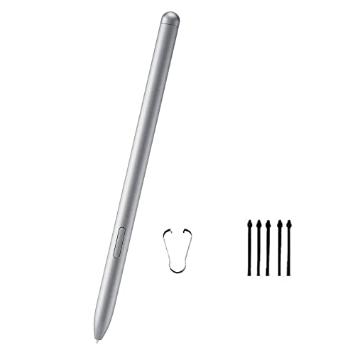 Galaxy Tab S7 S Pen Replacement Tab S7+ Stylus Pen for Samsung Galaxy Tab S7,Tab S7+, Tab S7 FE, Galaxy Tab S7 Pen Without Bluetooth +Tips/Nibs (Mystic Silver) von Dogxiong