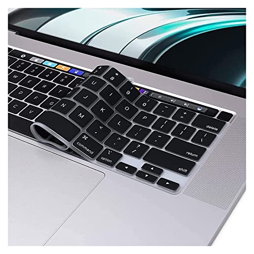 Silikon Tastaturabdeckung für Touch Bar MacBook Pro 13 Zoll 2020-2023 M2 A2338 M1 A2289 A2251 Silikon Tastaturabdeckung für MacBook Pro 16 Zoll 2020 2019 A2141, US-Layout von Dogxiong