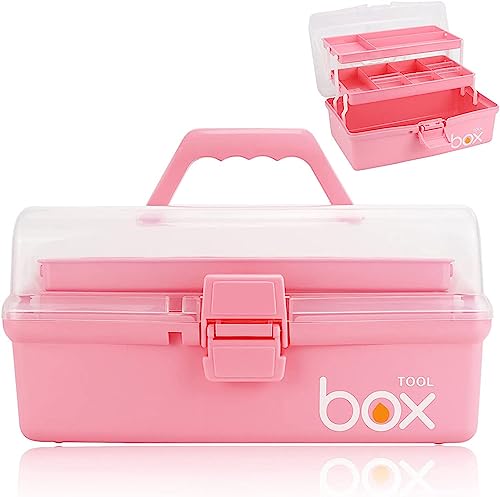 Dohldp Hausapotheke Box,Dreilagig Medizinschrank Portable Medikamentenbox Erste Hilfe Kasten Aufbewahrungskoffer Multifunktionaler Medizinkoffer Erste-Hilfe-Kit Für Medikamente Zu Hause（Rosa 31cm） von Dohldp