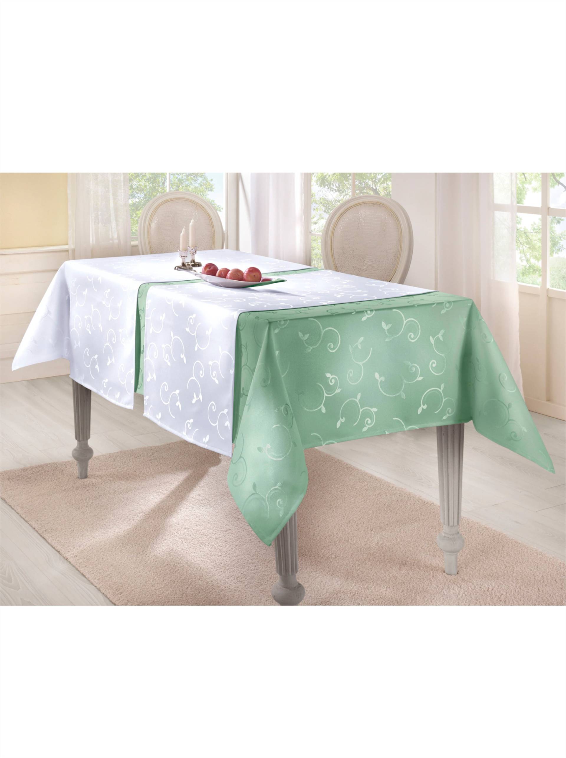 Tischdecke in lindgrün von Dohle von Dohle