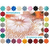 Häkeldeckchen - Wohndeko Weißes Handgemachte Tischdecke von DoiliesbyElena