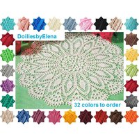 Häkeldeckchen - Wohndeko Weißes Handgemachte Tischdecke von DoiliesbyElena