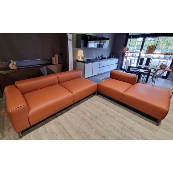 Spencer Ecksofa aus Leder mit Beistelltisch, Doimo Design von Doimo Design