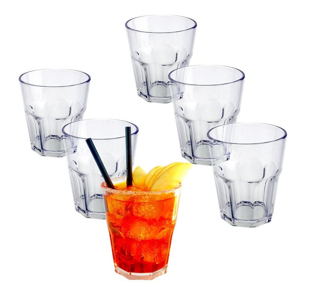 Doimoflair Cocktailglas Doimoflair Cocktailglas Graniti aus Kunststoff Plastik Mehrwegbecher von Doimoflair