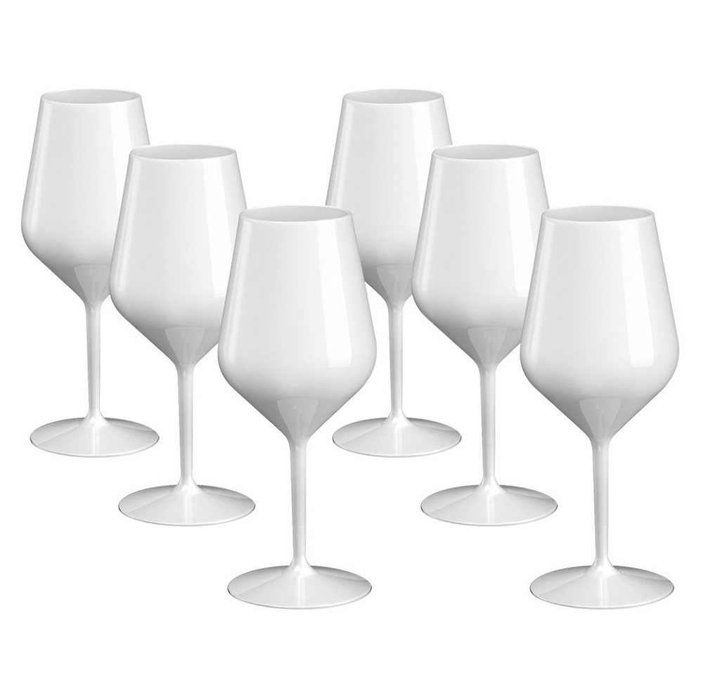 Doimoflair Weinglas DoimoFlair Weingläser aus Kunststoff bruchsicher Plastik von Doimoflair