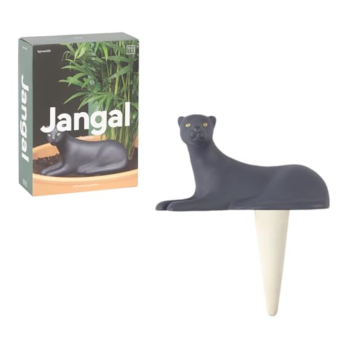 Doiy - Selbstbewässernder Pflanzkübel - Panther Design - Aus Keramik - Wasserspender für Pflanzen - Ideal für den Urlaub - Selbstbewässernder Pflanzkübel - Farbe Grau - 7x16x18 cm Doiy - Selbstbewässernder Pflanzkübel - Panther Design - Aus Keramik - Wasserspender für Pflanzen - Ideal für den Urlaub - Selbstbewässernder Pflanzkübel - Farbe Grau - 7x16x18 cm von Doiy