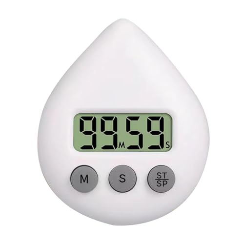 Digitale Duschuhr Mit Timer - Wasserdicht, Dusch-Timer, Saugnapf-Timer Mit LCD-Display, Kleine Timer, Tragbares Timing-Werkzeug Mit Saugnapf, Energiesparend, Heimküchen-Timer, Arbeits-Timer von Doiyislem
