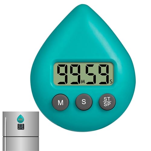 Digitale Duschuhr Mit Timer - Wasserdicht, Dusch-Timer, Saugnapf-Timer Mit LCD-Display, Kleine Timer, Tragbares Timing-Werkzeug Mit Saugnapf, Energiesparend, Heimküchen-Timer, Arbeits-Timer von Doiyislem