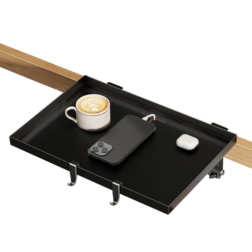 Doiyislem Dorm Bedside Shelf,Anbringbar Beistelltisch Schülerzimmer Bett Ablage | Klappbar Organizer Mit Kabelmanagement Für Smartphone Becher Buch Brille Wohnung Oberes Bett von Doiyislem