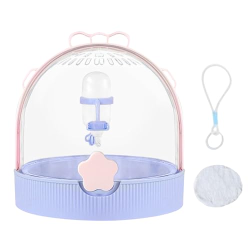Doiyislem Hamster Transportbox - Reise Hamsterkäfig Häschen Transportbox,Tragbare Tragebox Mit Wasserflasche Für Mäuse Rennmäuse Vögel Frettchen Chinchilla Und Haustiere - Vogel Kaninchen Chinchilla Doiyislem Hamster Transportbox - Reise Hamsterkäfig Häschen Transportbox,Tragbare Tragebox Mit Wasserflasche Für Mäuse Rennmäuse Vögel Frettchen Chinchilla Und Haustiere - Vogel Kaninchen Chinchilla von Doiyislem