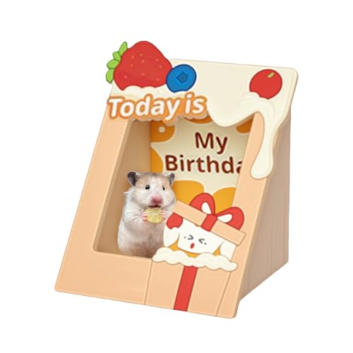 Doiyislem Hamster Versteck | Holz Igel Spielkäfig | Kleintier Aktivität Rahmenhaus Für Beschäftigung Futtersuche Nest von Doiyislem
