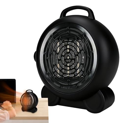 Doiyislem Heizlüfter - Drei Leistungsstufen Verstellbarer Heizventilator - Mini Leise Heizung Mit Kipp- Und Überhitzungsschutz Für Badezimmer Schreibtisch Innenbereich Haus Schlafzimmer von Doiyislem