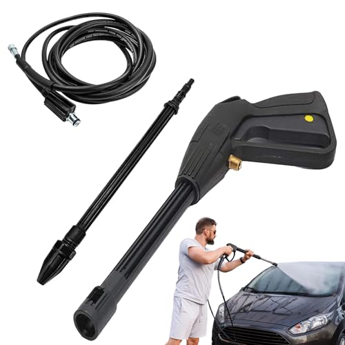 Doiyislem Hochdruckreiniger Lanze, Druckreiniger mit Flexiblem Schlauch für Auto, Haushalts Reinigungslösung Für Terrassen Wände Hofeinfahrt Gehwege Innenhof Doiyislem Hochdruckreiniger Lanze, Druckreiniger mit Flexiblem Schlauch für Auto, Haushalts Reinigungslösung Für Terrassen Wände Hofeinfahrt Gehwege Innenhof von Doiyislem