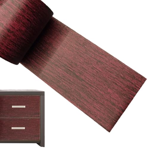 Doiyislem Holz Reparatur Band - Holzmaserung Klebeband,5.5 cm Breit 4.5 m Lang Selbstklebende Dekorative Kante Wasserdicht für Fensterleisten Spiegelrahmen Wandreparatur von Doiyislem