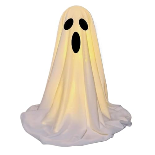 Doiyislem Leuchtendes Gespenst | Spukige Geisterfigur Mit Lichterkette - Süße Halloween Tischdekoration Für Wohnzimmer, Eingangsbereich, Kaminregal & Schreibtisch Doiyislem Leuchtendes Gespenst | Spukige Geisterfigur Mit Lichterkette - Süße Halloween Tischdekoration Für Wohnzimmer, Eingangsbereich, Kaminregal & Schreibtisch von Doiyislem