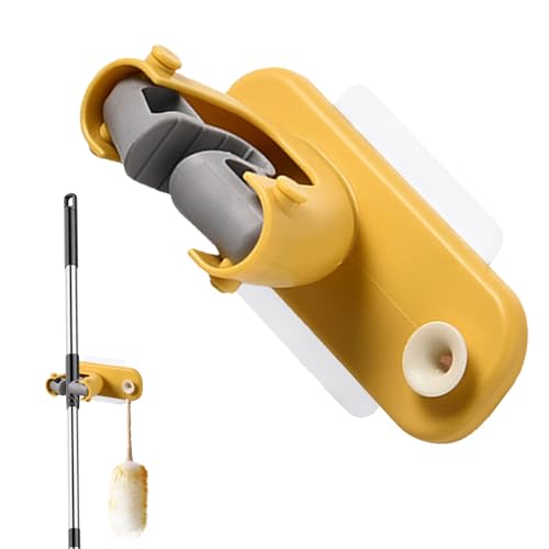 Doiyislem Mop And Broom Holder - Wandhalter Mit Haken,Platzsparender Klebehalter Für Werkstatt Camping Küche Arbeitsplatz Doiyislem Mop And Broom Holder - Wandhalter Mit Haken,Platzsparender Klebehalter Für Werkstatt Camping Küche Arbeitsplatz von Doiyislem
