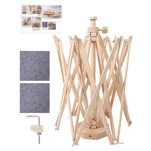 Doiyislem Regenschirm Garnwinde - Strick Und Häkelgarnhalter | Holz Garnspule Für Strick Und Häkelbegeisterte von Doiyislem