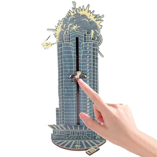 Doiyislem Schiebender Weihnachts-Countdown-Kalender | 24-Tägiger Holz-Weihnachtsdeko Adventskalender,Lustiges Ornament und Szenenrequisite für Erwachsene Jugendliche Kinder Mädchen von Doiyislem