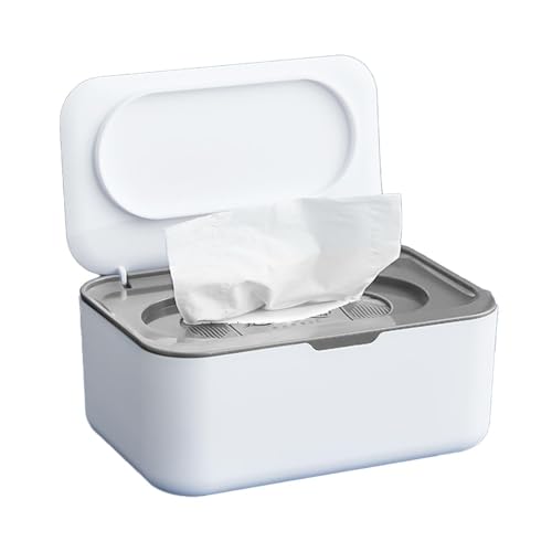 Feuchttücher Spender - Taschentuchbox Taschentuchspender, Feuchttücher Box Mit Deckel Für Erwachsene, Spender Halter, wasserdichte Und Versiegelte Aufbewahrungsbox, 19 X 13,5 X 7,5 cm Feuchttücher Spender - Taschentuchbox Taschentuchspender, Feuchttücher Box Mit Deckel Für Erwachsene, Spender Halter, wasserdichte Und Versiegelte Aufbewahrungsbox, 19 X 13,5 X 7,5 cm von Doiyislem
